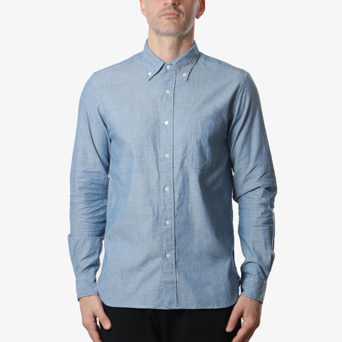 Beams Plus Button Down Chambray Shirt