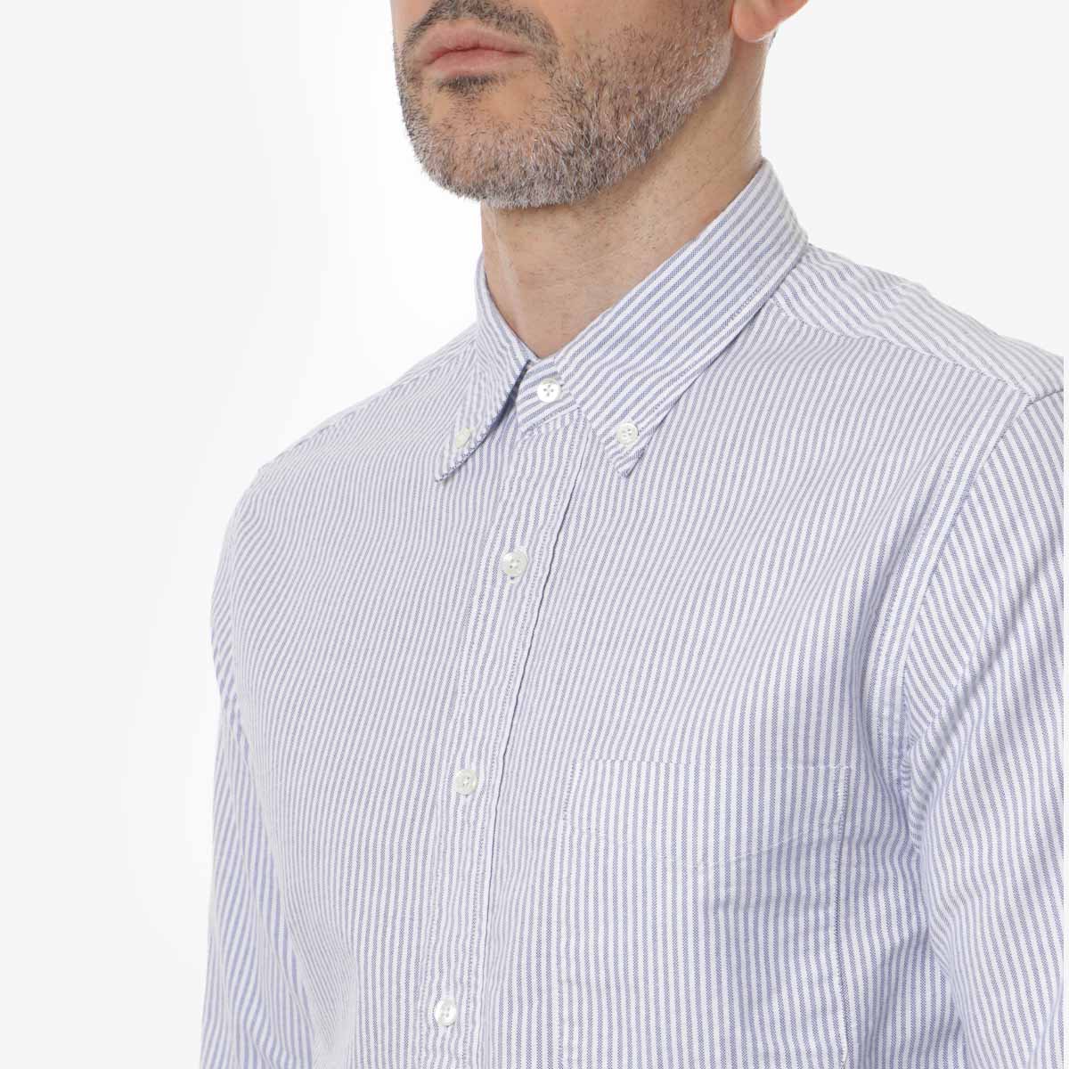 Beams Plus Button Down Oxford Candy Stripe Shirt