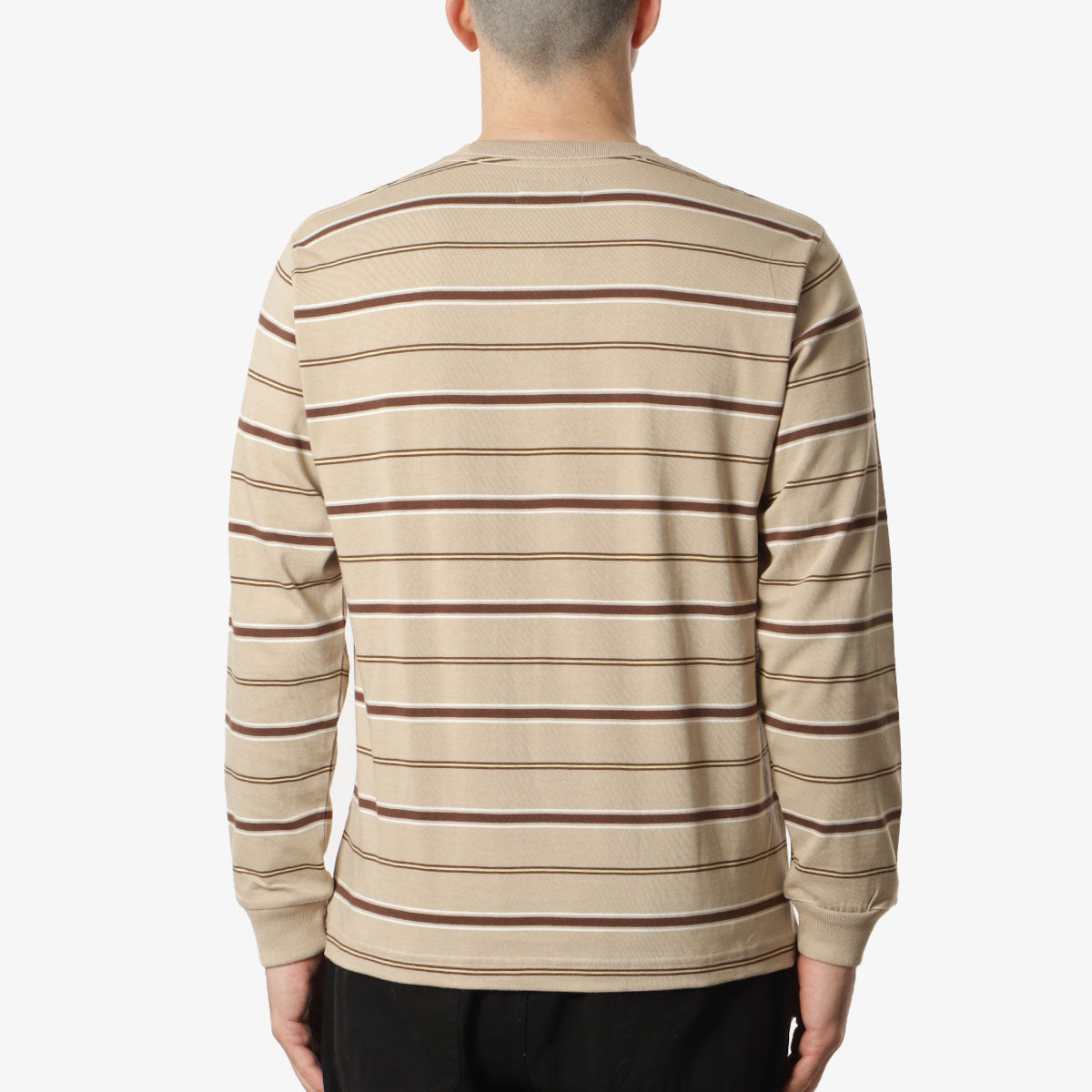 Beams Plus Multi Stripe Long Sleeve Pocket T-Shirt