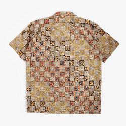 thumbnail Beams Plus Open Collar Block Print Square Shirt, Square, Detail Shot 7