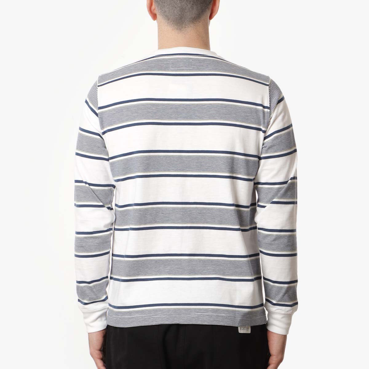 Beams Plus Wide Stripe Long Sleeve Pocket T-Shirt