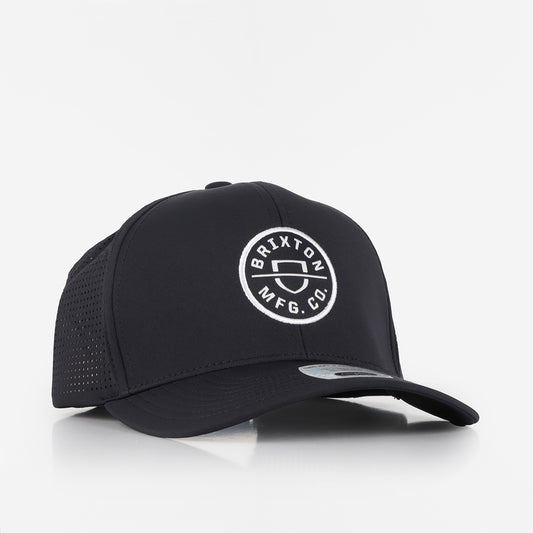 Brixton Crest X MP Snapback Cap, Black, Detail Shot 1