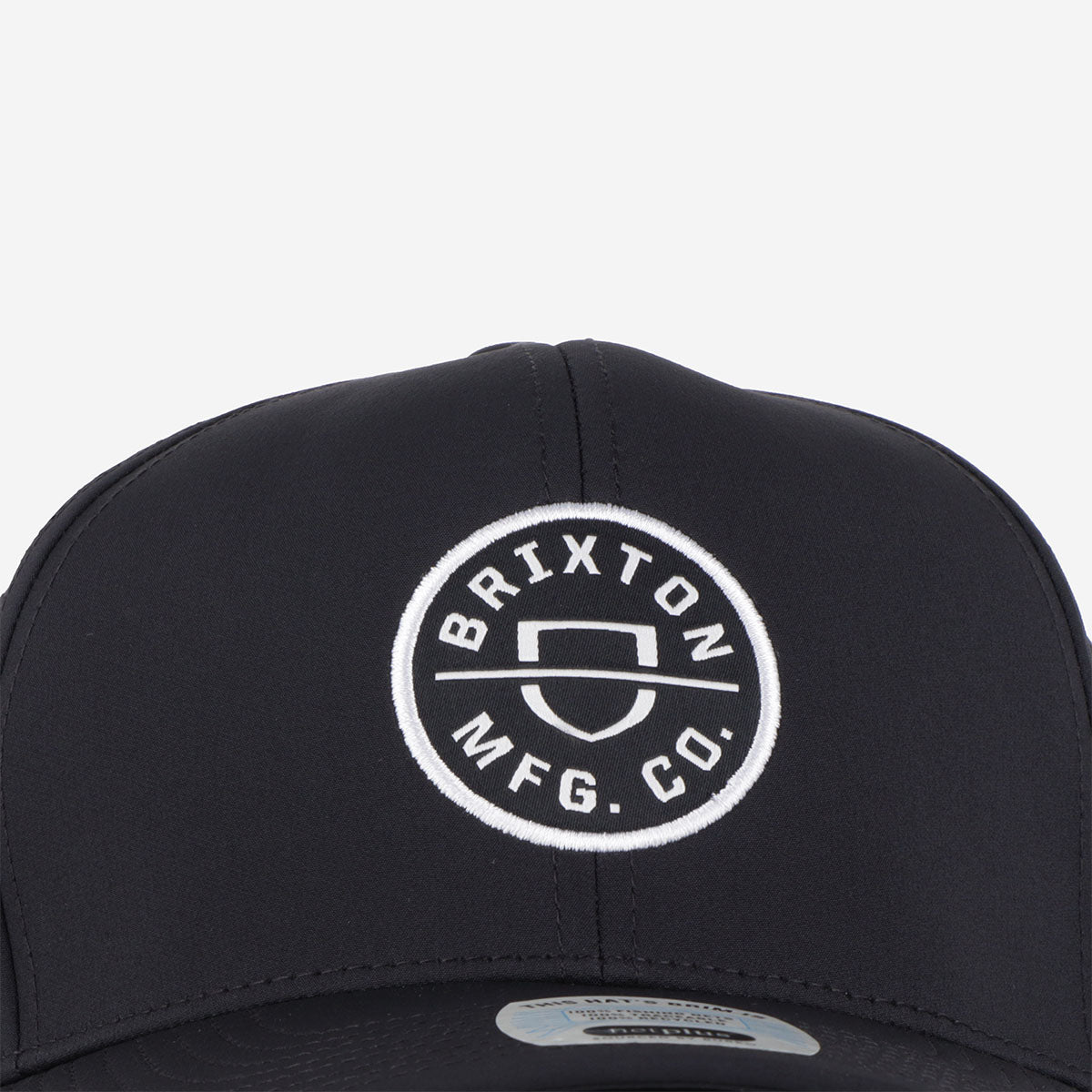 Brixton Crest X MP Snapback Cap, Black, Detail Shot 2