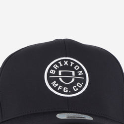 thumbnail Brixton Crest X MP Snapback Cap, Black, Detail Shot 2