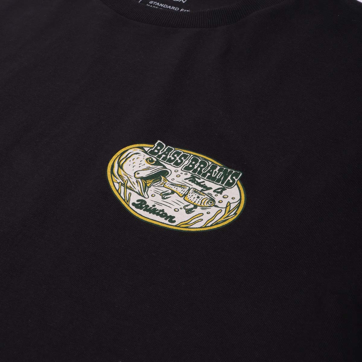 main Brixton Bass Brains T-Shirt, Black, Detail Shot 7