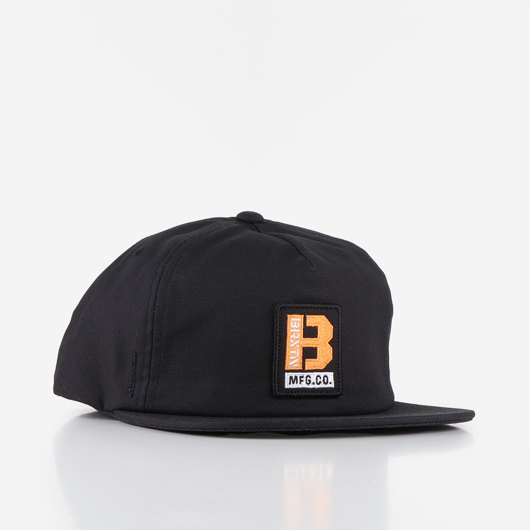 main Brixton Builders MP Adjustable Hat, Black, Detail Shot 1