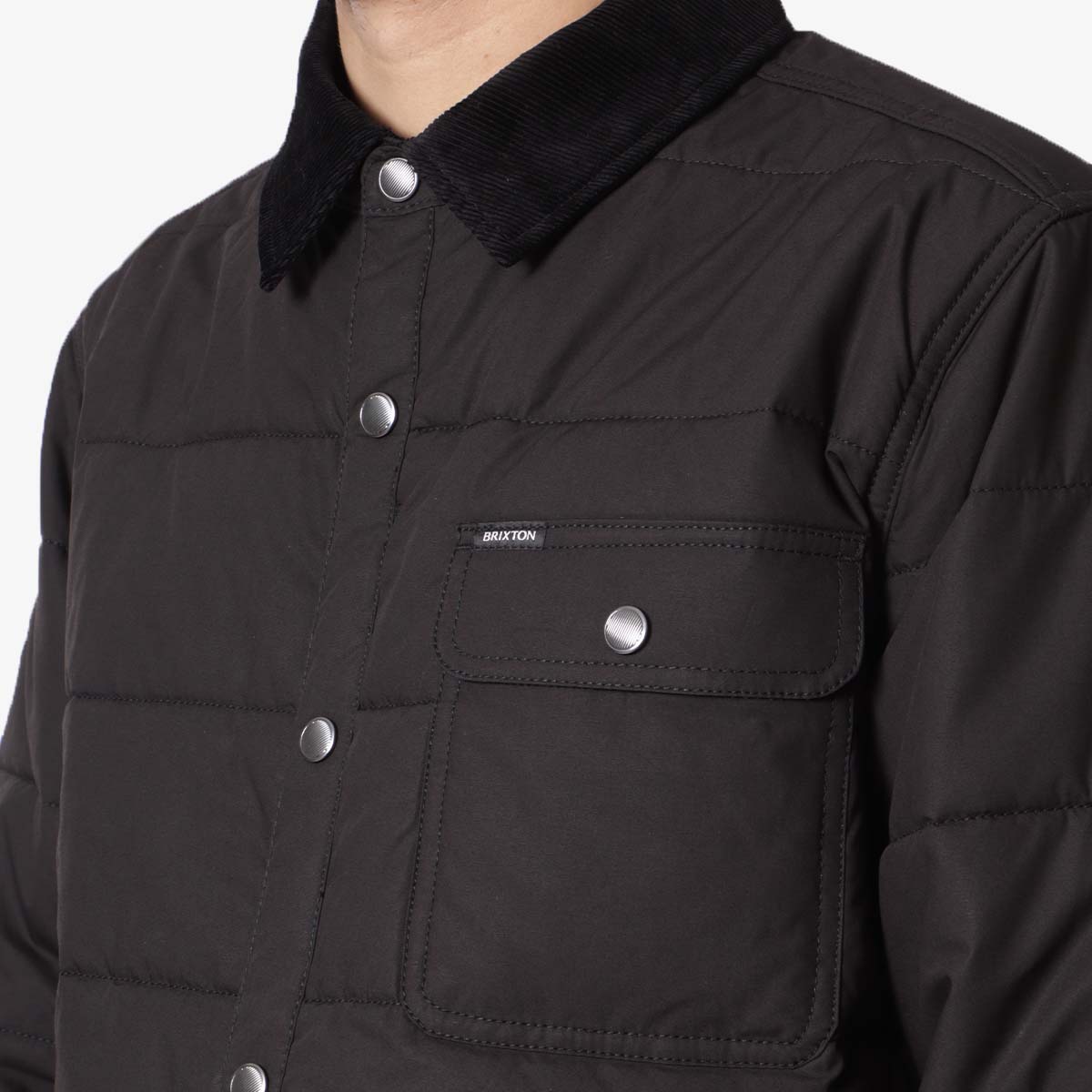 Brixton Cass Jacket, Black Black, Detail Shot 2