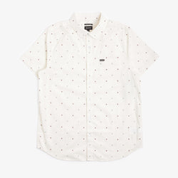 thumbnail Brixton Charter Print Woven Shirt, Off White Pyramid, Detail Shot 4