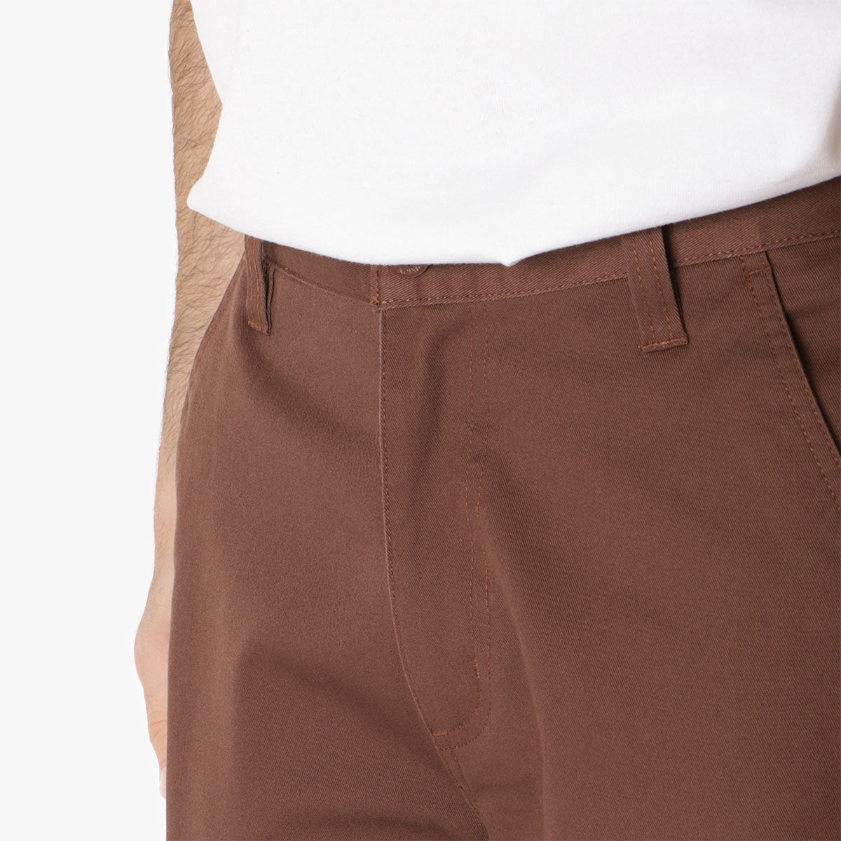 Brixton Choice Chino Relaxed Pant, Pinecone Brown, Detail Shot 2