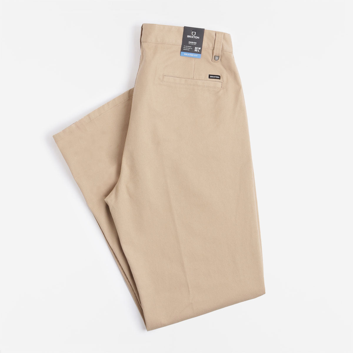 main Brixton Choice Chino Relaxed Pant, Sand, Detail Shot 1