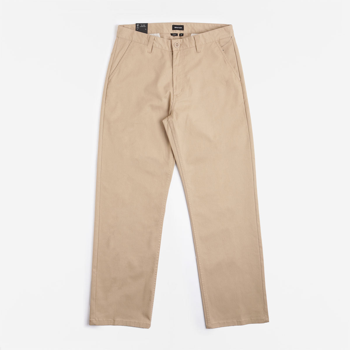 main Brixton Choice Chino Relaxed Pant, Sand, Detail Shot 2