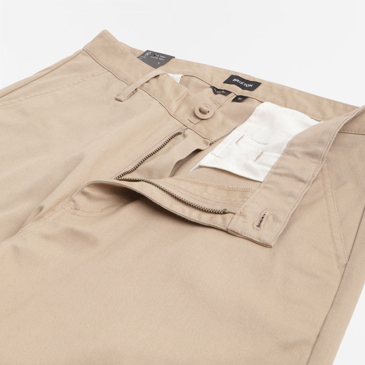 main Brixton Choice Chino Relaxed Pant, Sand, Detail Shot 4