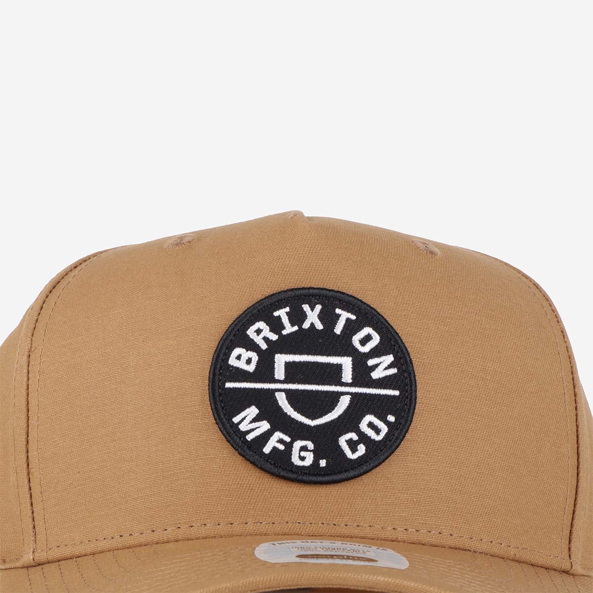 Brixton Crest C MP Snapback Cap, Copper Black, Detail Shot 2