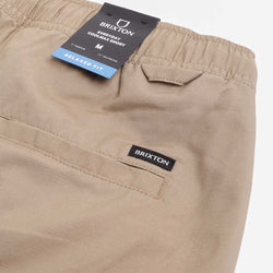 thumbnail Brixton Everyday Coolmax Shorts, Khaki, Detail Shot 4