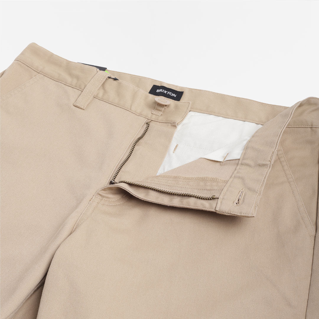 main Brixton Choice Chino Shorts, Sand Vintage Wash, Detail Shot 2