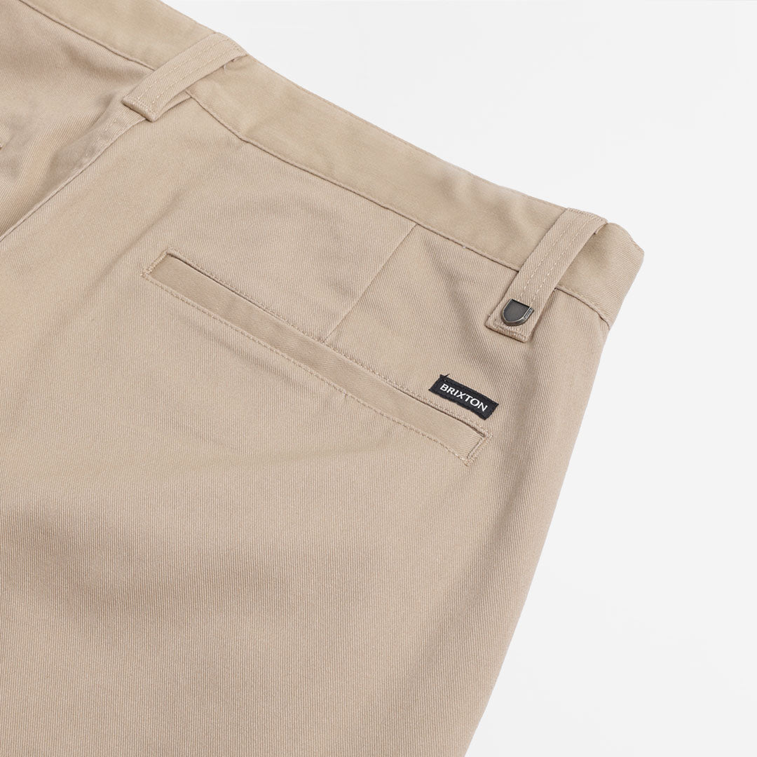 main Brixton Choice Chino Shorts, Sand Vintage Wash, Detail Shot 3