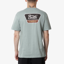 thumbnail Brixton Linwood T-Shirt, Chinois Green/Washed Black/Off White, Detail Shot 1