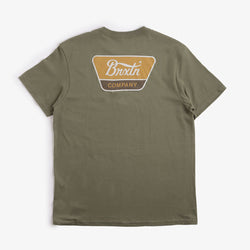 thumbnail Brixton Linwood T-Shirt, Olive Surplus Golden Brown Beige, Detail Shot 1