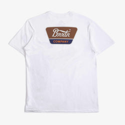 thumbnail Brixton Linwood T-Shirt, White Sepia Beige, Detail Shot 1