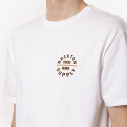 thumbnail Brixton Oath V T-Shirt, White Washed Black Gold, Detail Shot 3