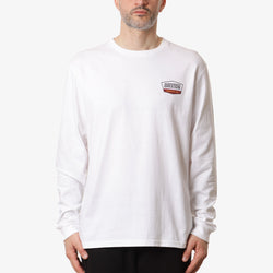 thumbnail Brixton Regal Long Sleeve T-Shirt, White Charcoal Mahogany, Detail Shot 2