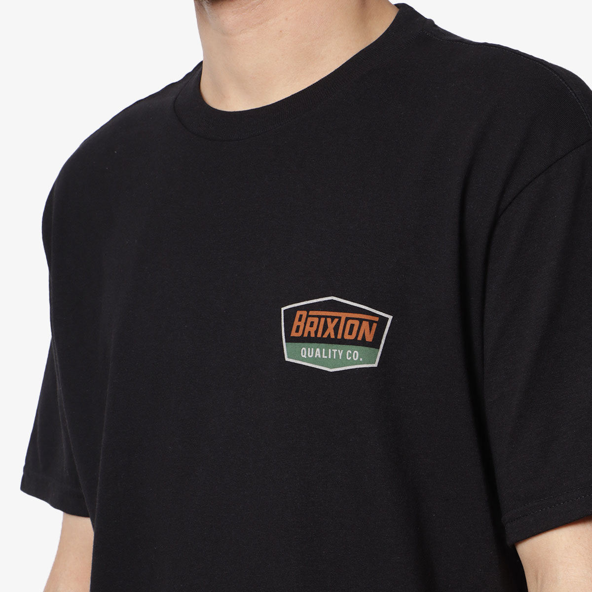 Brixton Regal T-Shirt, Black Rust, Detail Shot 3