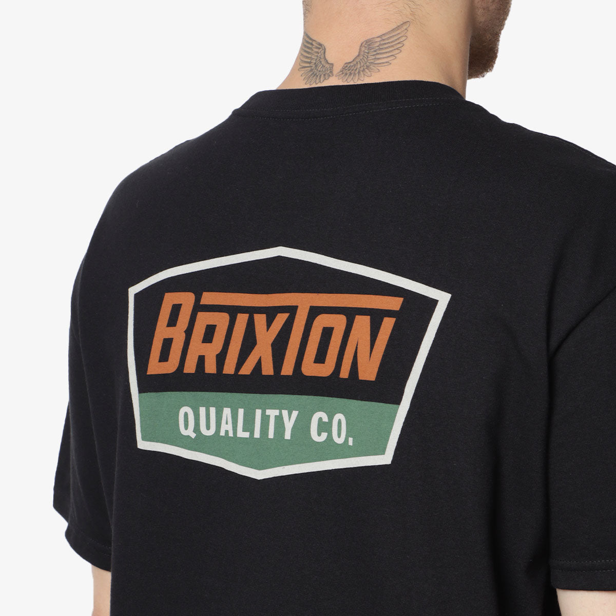 Brixton Regal T-Shirt, Black Rust, Detail Shot 4