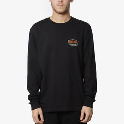 thumbnail Brixton Regal Long Sleeve T-Shirt, Black Rust, Detail Shot 2