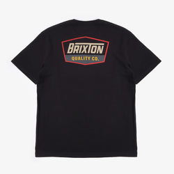 thumbnail Brixton Regal T-Shirt, Black Sand, Detail Shot 1