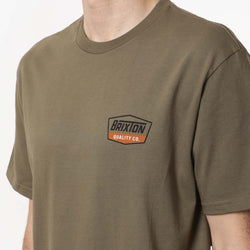 thumbnail Brixton Regal T-Shirt, Ivy Green Washed Black Rust, Detail Shot 3