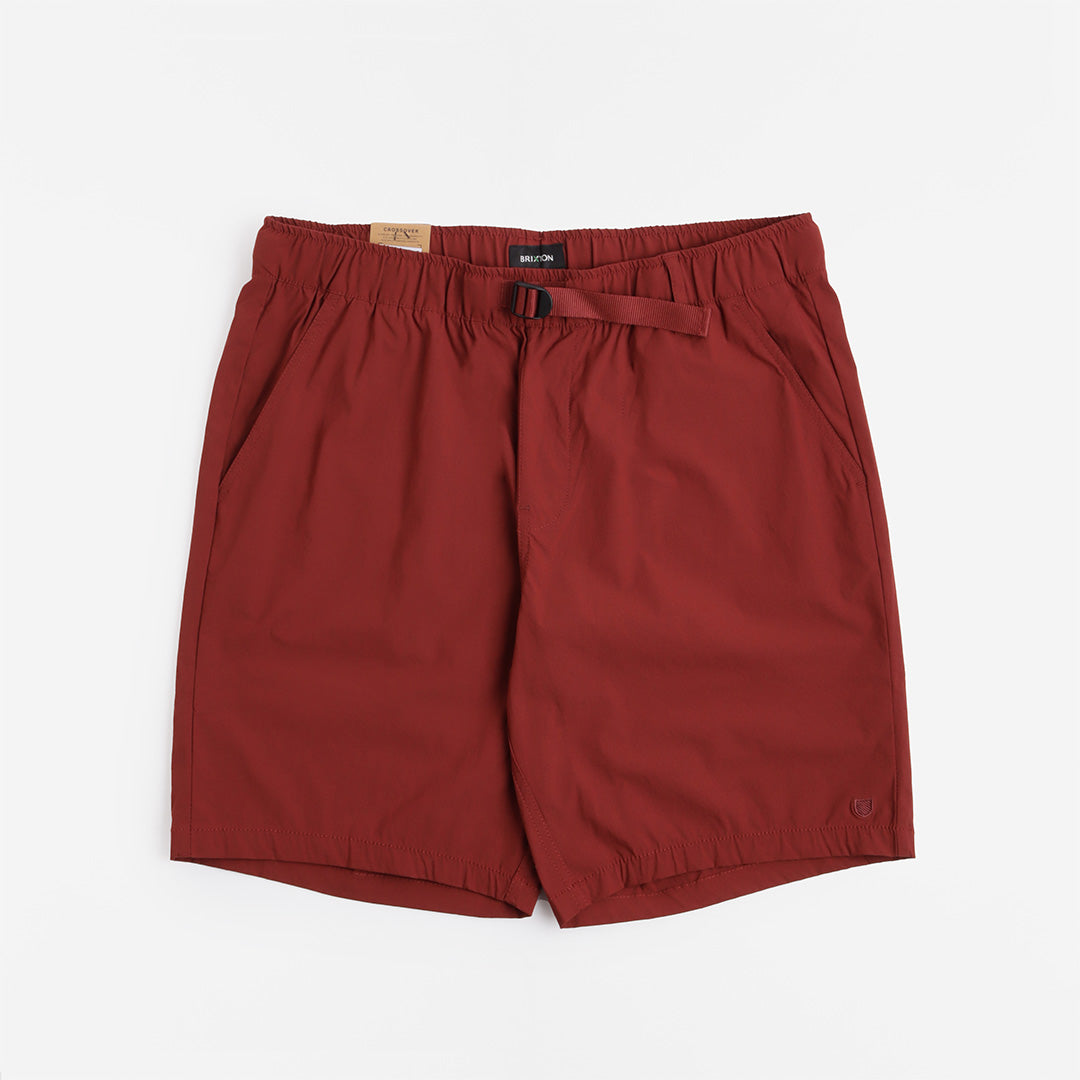 main Brixton Steady Cinch X Shorts, Dark Brick, Detail Shot 1