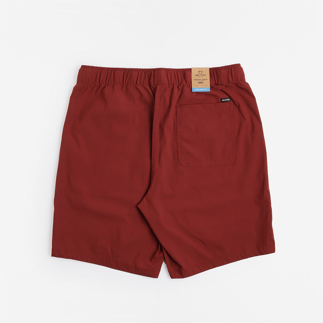 main Brixton Steady Cinch X Shorts, Dark Brick, Detail Shot 4