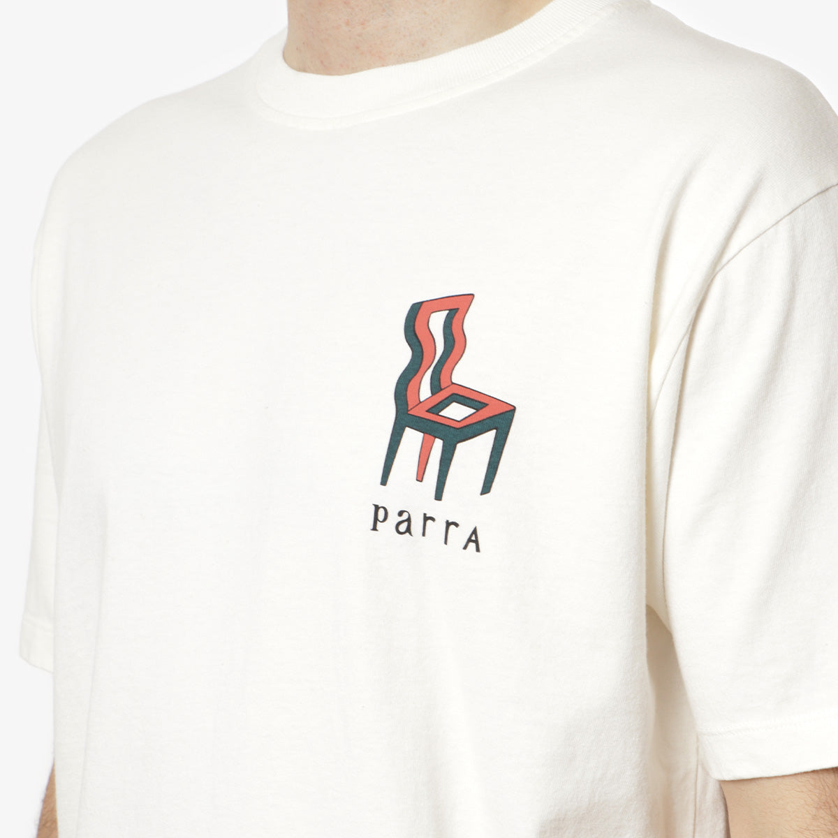 By Parra Face Ball T-Shirt, Off White, Detail Shot 3