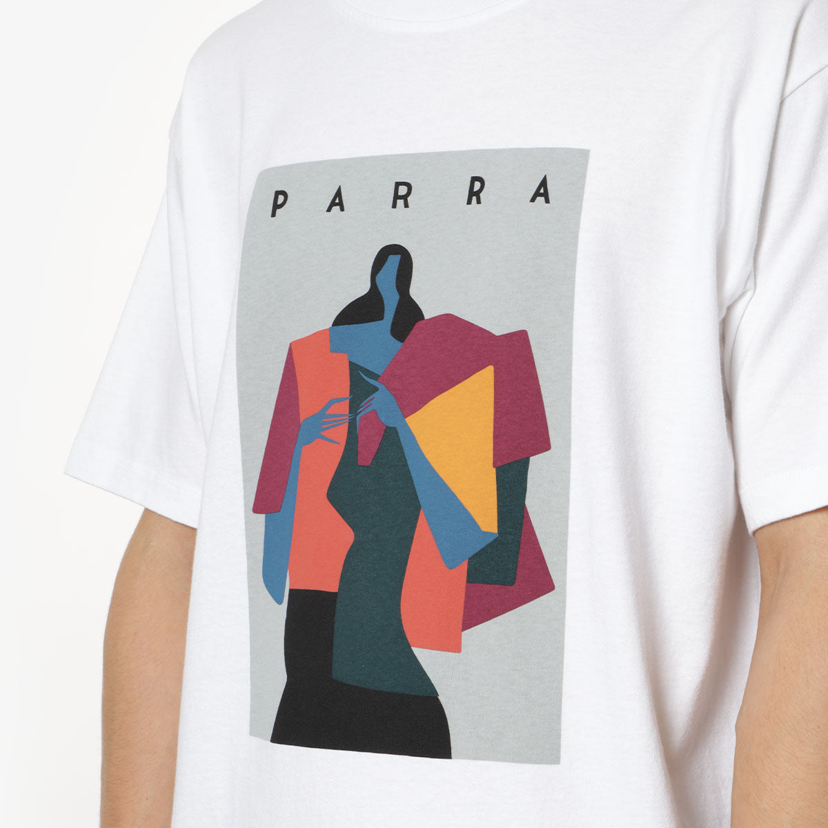 By Parra Horses T-Shirt, White, Detail Shot 2