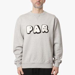 thumbnail By Parra Rounded PAR Crew Neck Sweatshirt, Heather Grey, Detail Shot 1