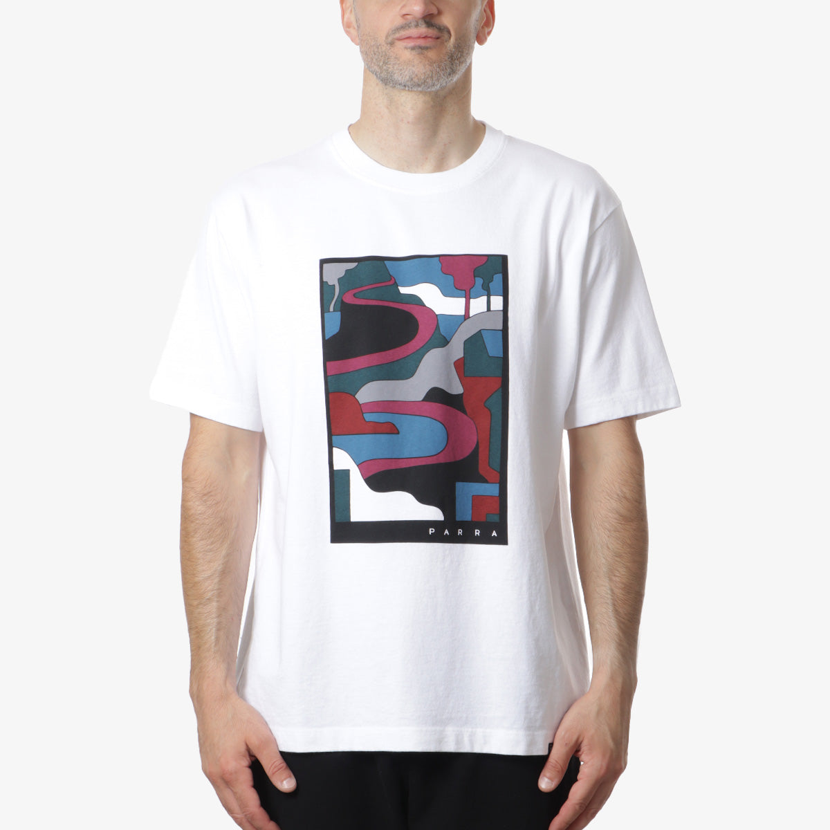 main By Parra The Stelvio T-Shirt, White, Detail Shot 1