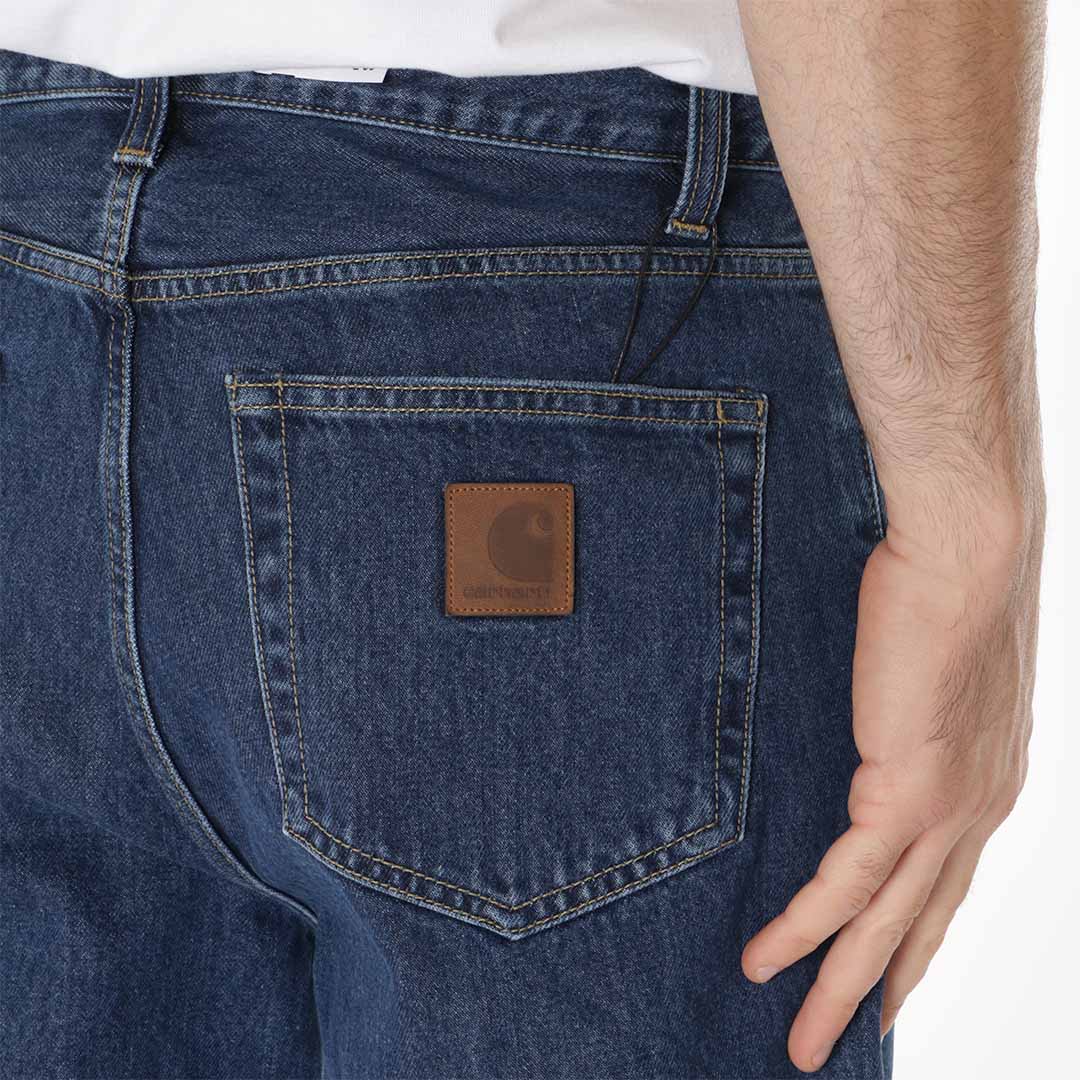 Carhartt WIP Aaron Pant, Blue (Stone Washed), Detail Shot 4