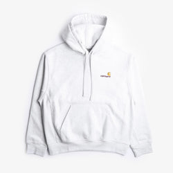 thumbnail Carhartt WIP American Script Pullover Hoodie, Ash Heather, Detail Shot 5