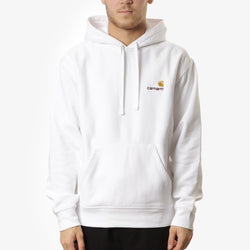 thumbnail Carhartt WIP American Script Pullover Hoodie, White, Detail Shot 1