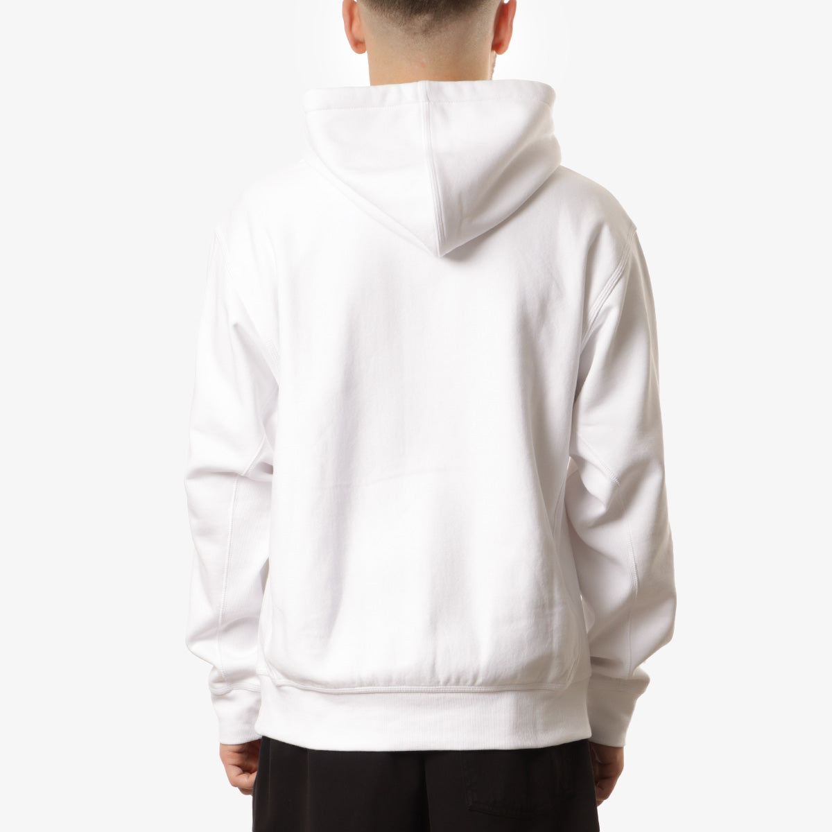 Carhartt WIP American Script Pullover Hoodie, White, Detail Shot 3