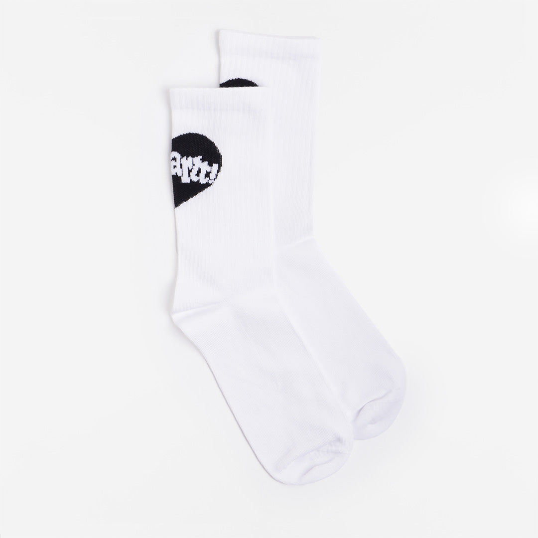 Carhartt WIP Amour Socks, White/Black, Detail Shot 1