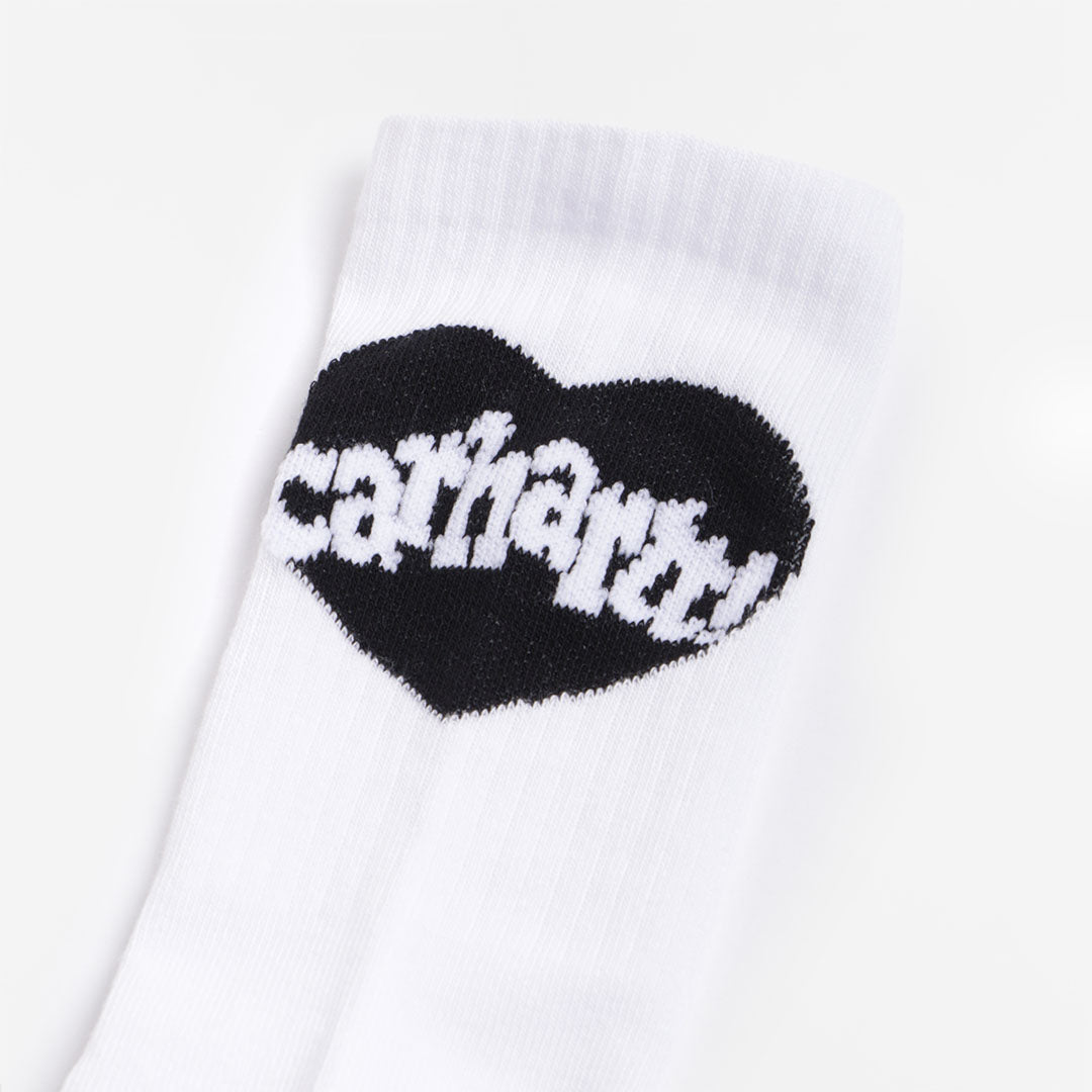 Carhartt WIP Amour Socks, White/Black, Detail Shot 3