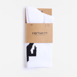 thumbnail Carhartt WIP Built Socks, White Black, Detail Shot 2