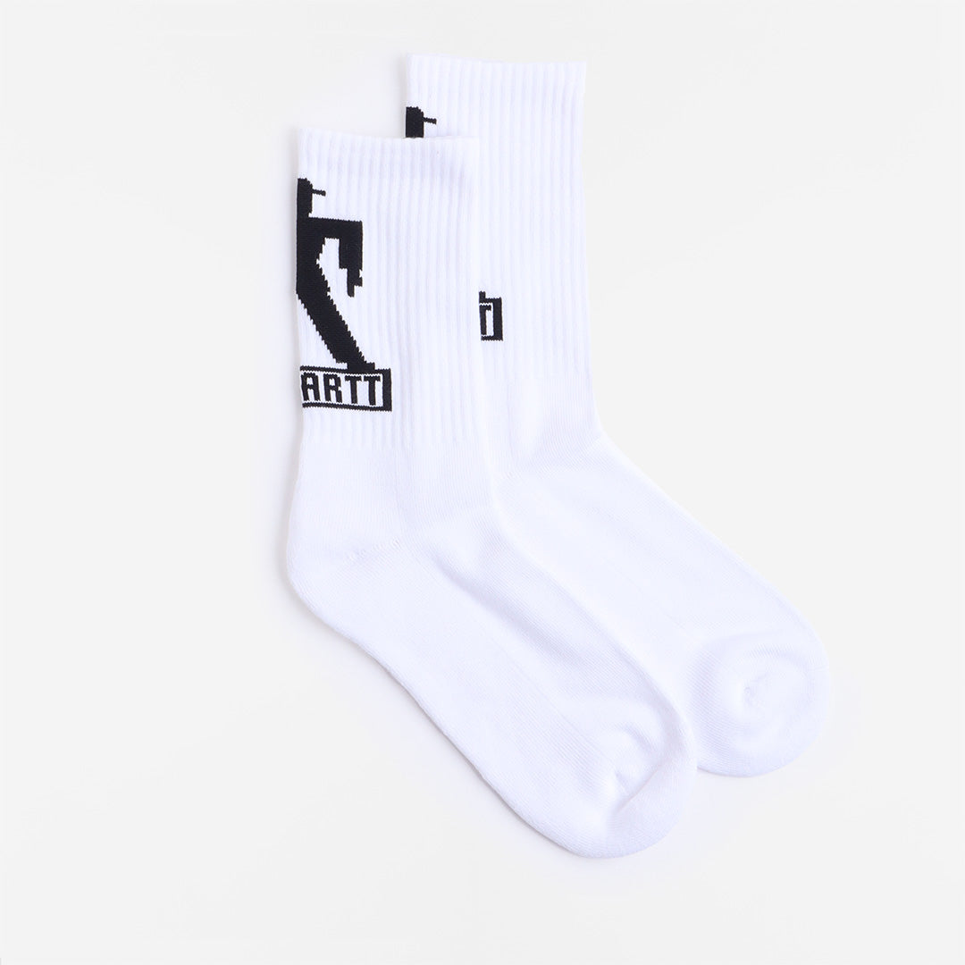 main Carhartt WIP Built Socks, White Black, Detail Shot 1