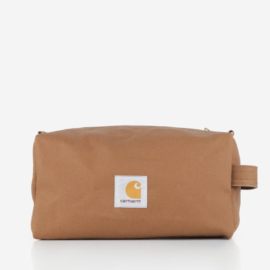 Carhartt WIP Canvas Washbag, Hamilton Brown, Detail Shot 1