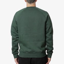 thumbnail Carhartt WIP Chase Crewneck Sweatshirt, Sycamore Tree Gold, Detail Shot 4