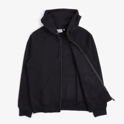 thumbnail Carhartt WIP Chase Full Zip Hoodie, Black/Gold, Detail Shot 7