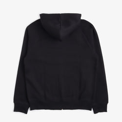 thumbnail Carhartt WIP Chase Full Zip Hoodie, Black/Gold, Detail Shot 8