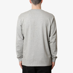 thumbnail Carhartt WIP Chase Long Sleeve T-Shirt, Grey Heather Gold, Detail Shot 3