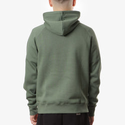 thumbnail Carhartt WIP Chase Pullover Hoodie, Duck Green/Gold, Detail Shot 4